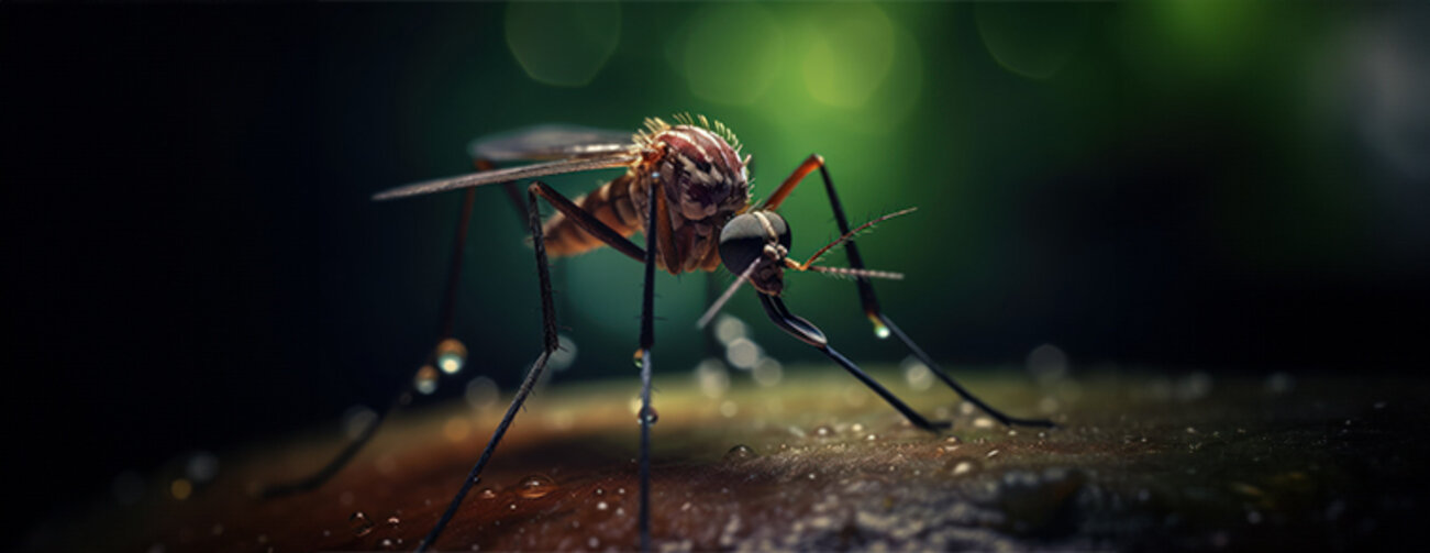 mosquito close-up, AI-generated