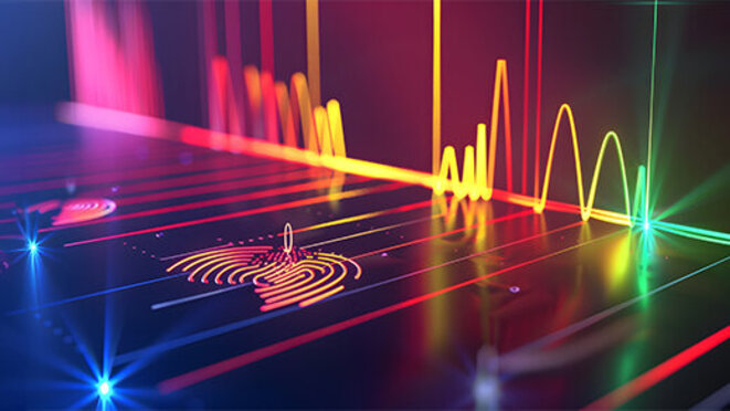 Scientific Visualization of Raman Spectroscopy Laser Detection and Analysis