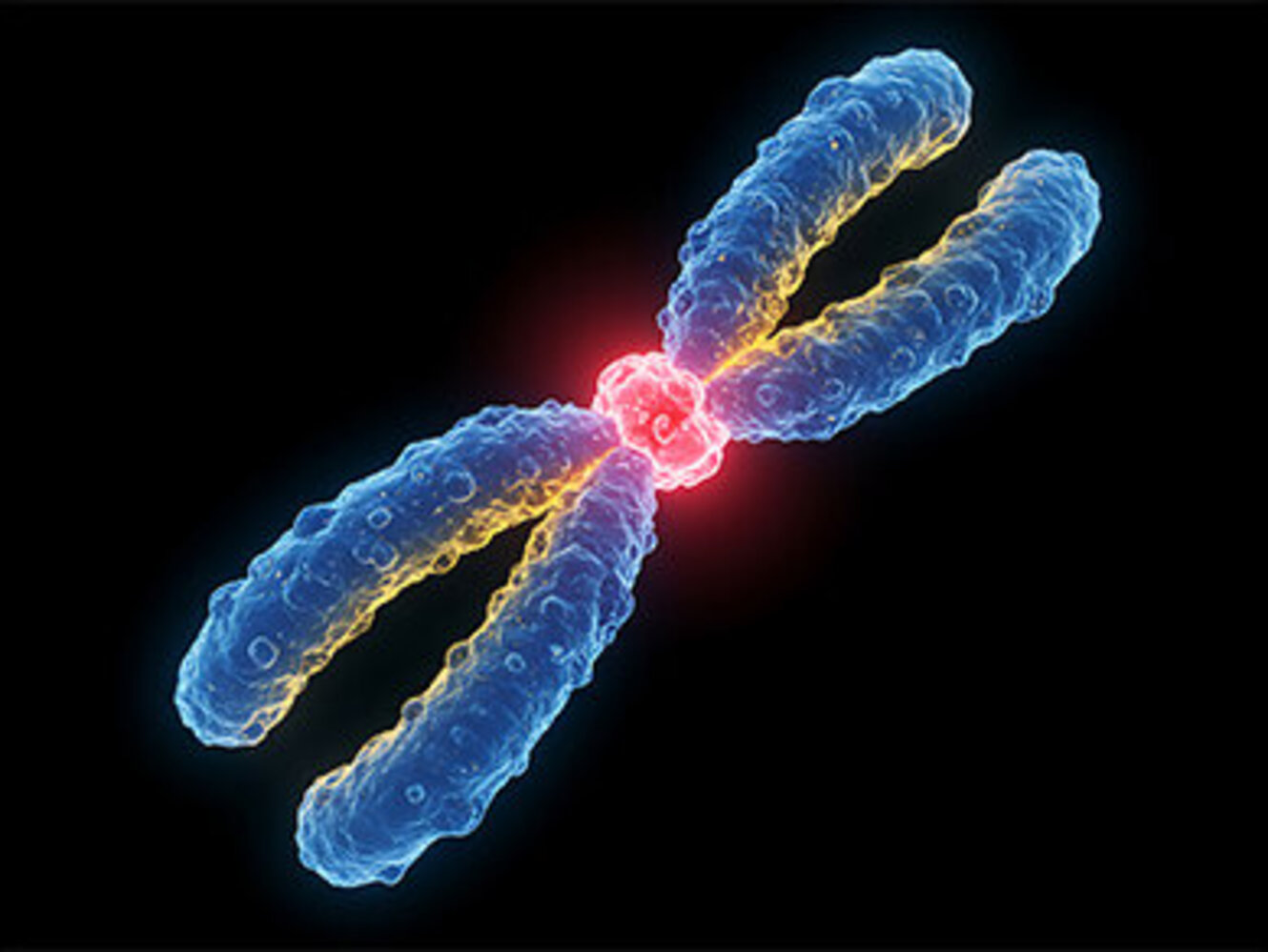 Chromosome with centromere structure 