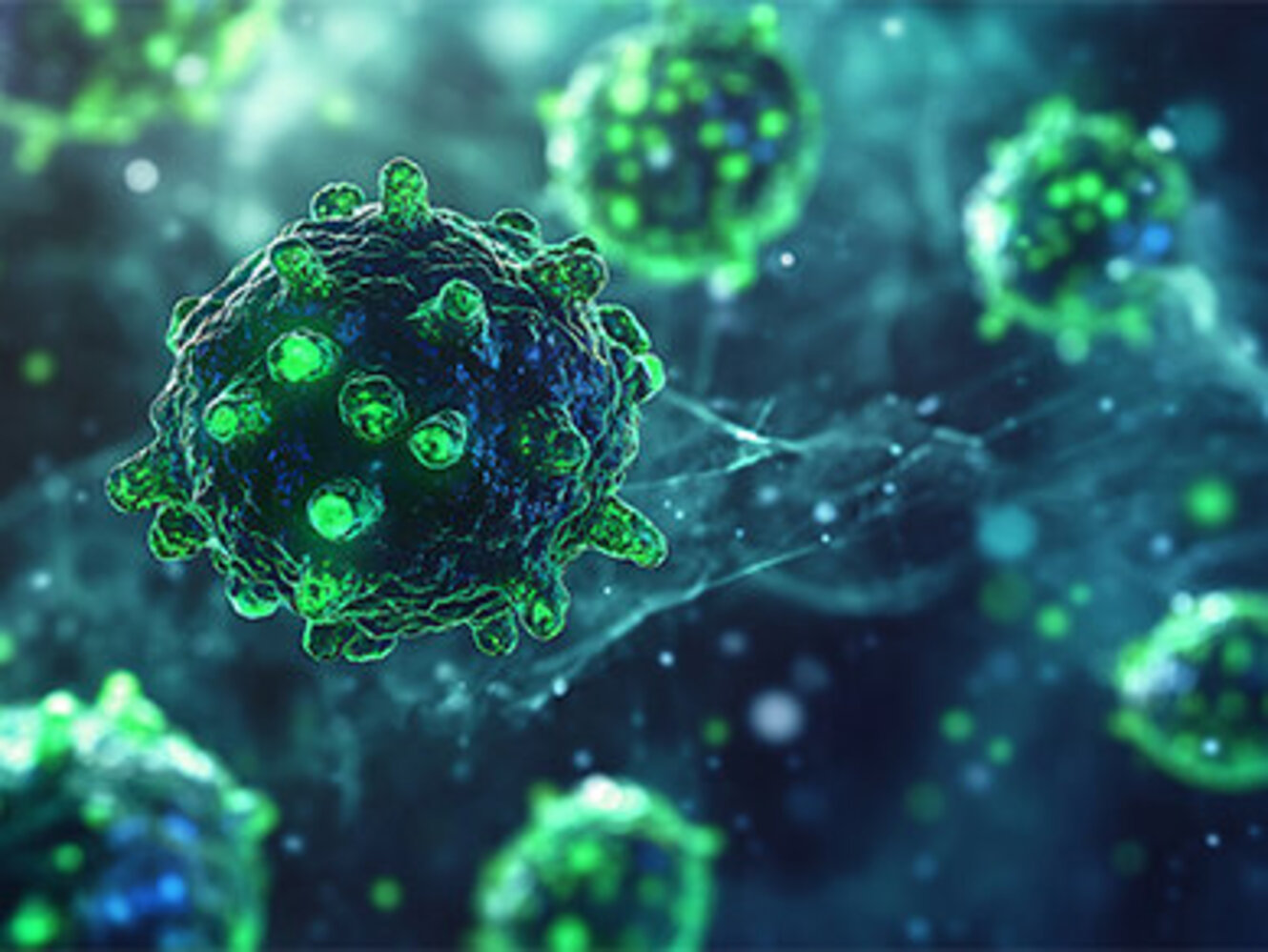 Cancer cell autophagy process diagram lysosome action green highlight