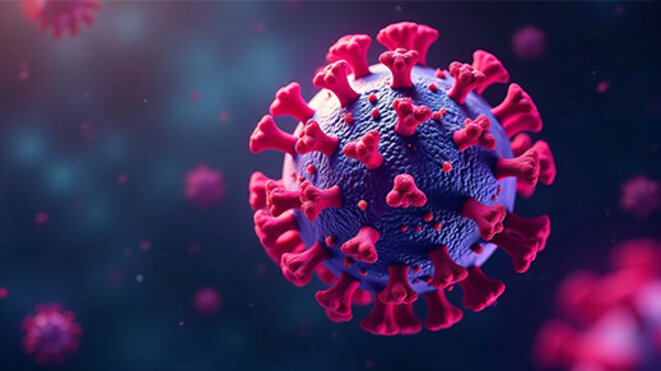 Vector illustration of adeno associated virus , research, medical